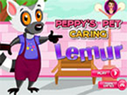 Peppy’s pet  caring lemur
