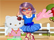 Zoe with Hello Kitty Dress Up